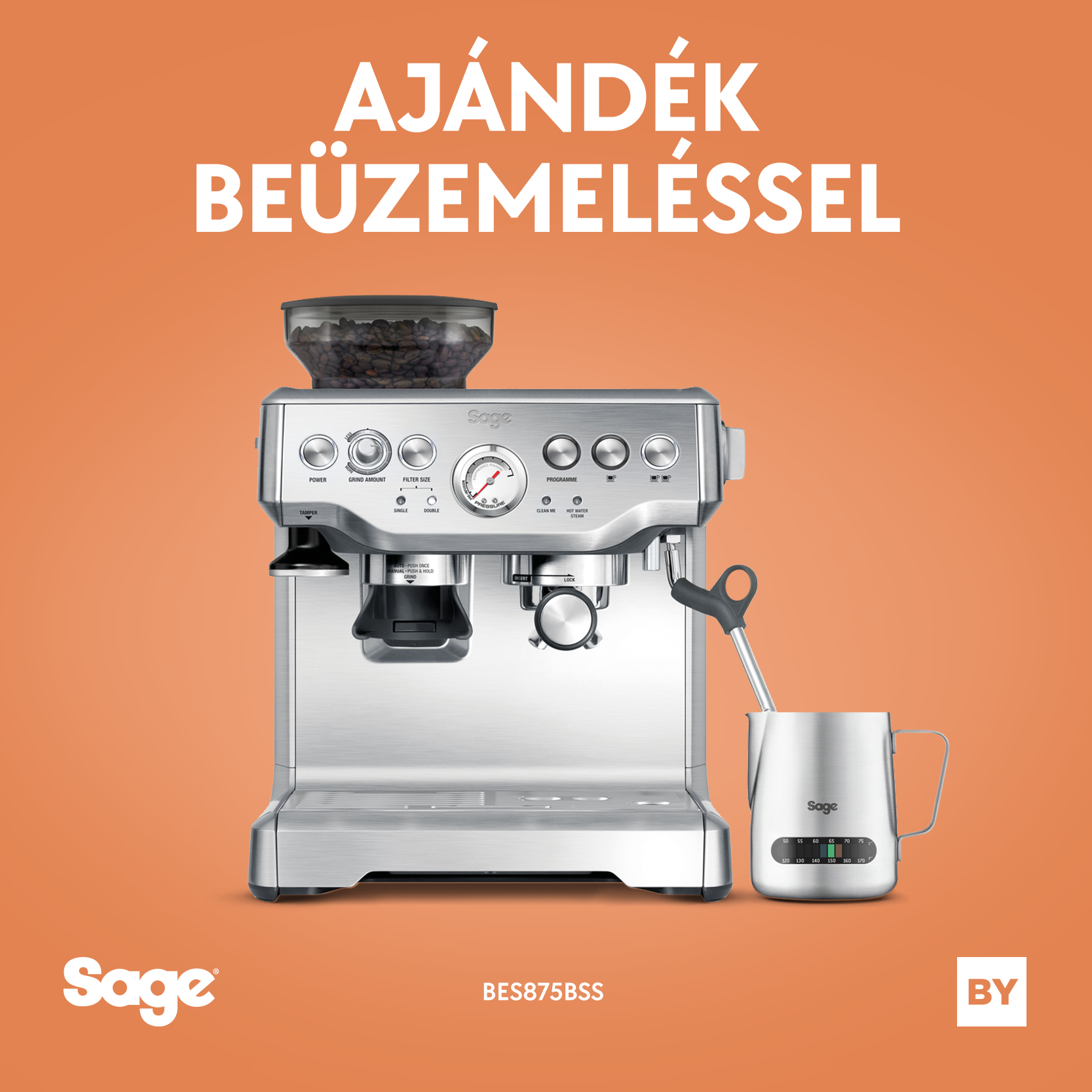 .Sage BES875BSS - The Barista Express
